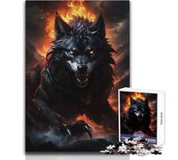 Puzzle gigante da 1000 pezzi con occhi rossi, gioco di apprendimento per esercitarsi, regalo premuroso per momenti felici, dimensioni 38x52cm