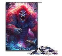 Puzzle gigante da 1000 pezzi con superpoteri del gorilla puzzle in legno giochi educativi decorazione per la casa 75x50 cm