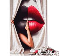Puzzle giganti labbra e gambe per adulti 500 pezzi Puzzle per adulti Puzzle 500 pezzi Regali per adulti 500 pezzi (52x38 cm)