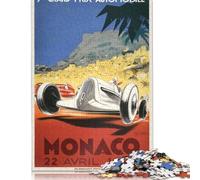 Puzzle giocattolo educativo Gran Premio di Monaco 1936 Puzzle di cartone di alta qualità per bambini adulti Regalo di Natale 1000 pezzi (38x26 cm)