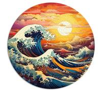 Puzzle Giochi Educativi La Grande Onda Giappone Difficile Puzzle impegnativi 1000 Pezzi 67.5x67.5cm Famiglia Puzzle Regalo per Donne Uomini