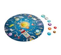 PUZZLE + GIOCO 2 in 1 SISTEMA SOLARE poster double face 102 PEZZI sole led HAPE