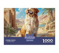Puzzle Gioco Familiare 1000 Pezzi Cane Carino - Spaniel nel deserto, regalo per uomini e donne e ottimo dono per la casa 70x50cm