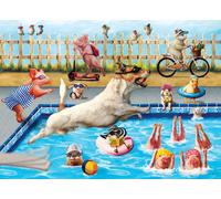 Puzzle Giorno pazzo in piscina XL 500 pezzi