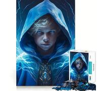 Puzzle "Giovane mago anime" per ragazzi,1000 pezzi,gioco di abilità mentale,taglio laser per un incastro perfetto,momento di tranquillità ed esercizio mentale a casa (38x52cm)