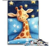 Puzzle Giraffa addormentata da 2000 pezzi per adulti, dai 14 anni in su, gioco di Natale antistress, regalo per donne (70x100cm)