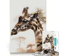 Puzzle "Giraffa Alta Sogno" da 1000 pezzi per ragazzi stimola la memoria, rilassante e divertente, con bordi precisi, un regalo pensato con cura 38x52cm