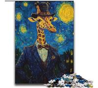Puzzle Giraffa nel cielo notturno da 2000 pezzi per adolescenti, gioco stimolante e interazione tra genitori e figli (70x100cm)