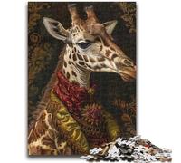 Puzzle Giraffe Art per adolescenti, puzzle da 1000 pezzi, giochi divertenti, ogni pezzo è unico - gioco divertente e stimolante per tutta la famiglia (50x75cm)