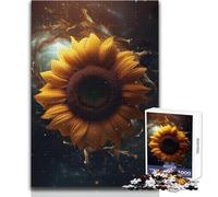 Puzzle Girasole Galassia Via Lattea 1000 pezzi Gioco educativo per la concentrazione mentale Idea regalo speciale commovente Dimensioni 50x75cm