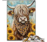 Puzzle Girasole Yak per adolescenti, 1000 pezzi, per età 14+, giochi divertenti, attività divertenti a casa, regali di compleanno, regali di viaggio (dimensioni 26x38cm)