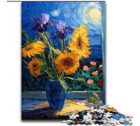 Puzzle Girasoli di Van Gogh per adulti e ragazzi, 1000 pezzi, adatto a bambini dai 14 anni in su, ideale come regalo per tutta la famiglia (26x38cm)