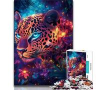 Puzzle "Giungla leopardo" da 1000 pezzi per adolescenti, difficile da completare ma divertente e umoristico, regalo di compleanno, regali, decorazione murale 50x75cm