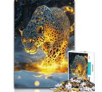 Puzzle "Giungla leopardo" da 1000 pezzi per adolescenti, gioco per famiglie, antistress, sfida difficile, regalo per amici e parenti (38x26cm)