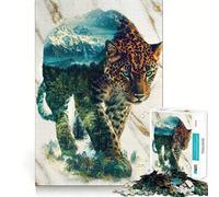 Puzzle "Giungla Verdeggiante Fantasma" da 1000 pezzi,divertente per allenare la mente,con componenti robusti e ben definiti,ideale per momenti di relax in casa (38x52cm)