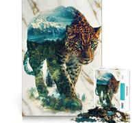 Puzzle "Giungla Verdeggiante Fantasma" da 1000 pezzi,gioco di concentrazione mentale,design a incastro preciso,sfida interattiva per il cervello,per la casa (50x75cm)