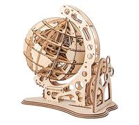 Puzzle Globo in Legno 3D Kit Modello Meccanico DIY Set di Costruzione da Assemblare Regalo Educativo per Studenti Ragazzi Ragazze Adolescenti Adulti