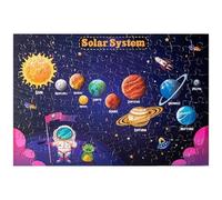 Puzzle Glow in the Dark 100 pezzi 20x14 pollici Puzzle spaziale del sistema solare Giocattoli educativi e motori per bambini per casa, scuola materna, scuola primaria, spazio