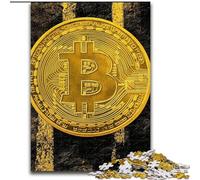 Puzzle Golden Bitcoin da 1000 pezzi per adolescenti, adatto dai 14 anni in su, idee regalo per migliorare la memoria (50x75cm)