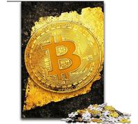 Puzzle Golden Bitcoin per adulti, 1000 pezzi, adatti a persone dai 14 anni in su, idee regalo per la decorazione della casa (26x38cm)