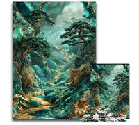 Puzzle Golden Jungle Path da 1000 pezzi per adulti attività divertenti a casa regalo di compleanno regali di viaggio 1000 pezzi (38x26 cm)