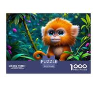 Puzzle Golden Monkey A 1000 Pezzi, Puzzle Tropical Rainforest Adulti, Gioco Diabilità Impossibile Gioco Intellettivo Familiare Arredamento Domestico 70x50cm/1000pcs