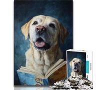 Puzzle Golden Retriever da leggere per adulti 1000 pezzi, aiuta il cervello ad allenare i giocattoli avvincenti per coltivare la pazienza Un'opera d'arte 38x26cm