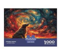 Puzzle Golden Retriever Dog Da 1000 Pezzi, Puzzle Dreamy Starry Sky Adulti, Gioco Diabilità Impossibile Giochi Rilassamento E Intelligenza Regalo Per Amore E Amico 70x50cm/1000pcs