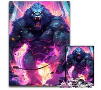 Puzzle Gorilla Ultimate Power da 1000 pezzi per adulti, puzzle in legno ideali per adolescenti e collezionisti, regalo da viaggio, attività per famiglie, 50x75cm/19,68x29,52 pollici