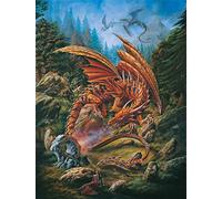 Puzzle gotici di fantasia per adulti - Draghi del Runering - Puzzle mistico da 1000 pezzi - Puzzle con opere d'arte magiche