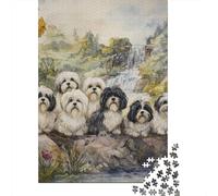 Puzzle gotico con teschio e corvo, 1000 pezzi, in robusto cartone, gioco interattivo genitore-figlio, grafica unica, stampa HD, 75x50 cm/1000 pezzi