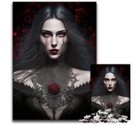 Puzzle gotico "Fantasma dell'oscurità" da 1000 pezzi per adulti. Puzzle per adulti perfetti per il divertimento in famiglia,giochi di società,bomboniere per feste di compleanno,26X38CM