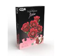 Grandi Giochi Puzzle 302 pz Flower Bouquet di Rose 6a+ (33x14x41cm) GP 3D