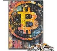 Puzzle Graffiti Bitcoin da 2000 pezzi per adolescenti, modello da assemblare, ideale come regalo per tutta la famiglia, adatto per bambini dai 14 anni in su (70x100cm)
