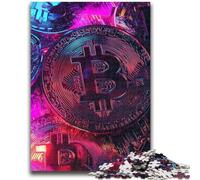 Puzzle Graffiti Bitcoin per adolescenti 1000 pezzi, giochi educativi, decorazioni per la casa, come regalo per tutta la famiglia, 50x75cm