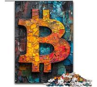 Puzzle Graffiti Bitcoin per adolescenti, giochi educativi, decorazioni per la casa, ideali come regalo per tutta la famiglia (26x38cm)