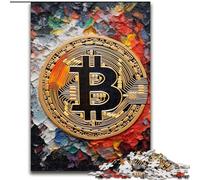 Puzzle Graffiti Bitcoin per adulti 1000 pezzi, giocattoli per l'intrattenimento della famiglia, ideali come regalo per tutta la famiglia (26x38cm)