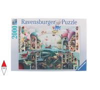 PUZZLE GRAFICA RAVENSBURGER FANTASY SE I PESCI POTESSERO CAMMINARE 2000 PZ
