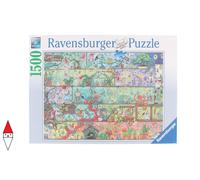 PUZZLE GRAFICA RAVENSBURGER FIABE E GNOMI GNOMO A SCAFFALE 1500 PZ