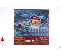 PUZZLE GRAFICA SUNSOUT NATALE CORBERT GAUTHIER CHRISTMAS BUNGALOW 1000 PZ