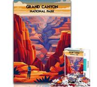 Puzzle Grand Canyon Majesty per adolescenti, 1000 puzzle, per ammazzare il tempo durante le vacanze, ogni pezzo è unico, gioco stimolante e divertente per tutta la famiglia, 38x26cm
