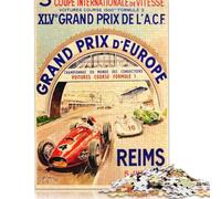 Puzzle Grand Prix D Europe Reims 5 Juillet 1959, decorazione unica per la casa, puzzle in cartone riciclato al 100% per bambini o bambine, regali di Halloween, 1000 pezzi (75x50 cm)
