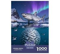 Puzzle Great White Shark 1000 Pezzi Per Adulti E Ragazzi, Puzzle Con School of Fish, Gioco Divertente E Istruttivo, Regalo Per Adulti E Ragazzi 70x50cm/1000pcs