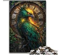 Puzzle Green Phoenix da 1000 pezzi per adulti, regalo per trascorrere il tempo in casa, regalo di compleanno, regali, arte murale per 14+ anni (26x38cm)