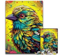 Puzzle "Green Sparrow" da 1000 pezzi per adulti, perfetto per riunioni di famiglia, compleanni e festività, 26X38CM/10,23x14,96 pollici.