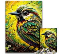 Puzzle "Green Sparrow" da 1000 pezzi per adulti, perfetto per riunioni di famiglia, compleanni e festività, 50x75CM/19,68x29,52 pollici.