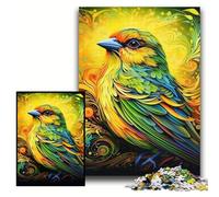Puzzle Green Sparrow da 1000 pezzi per adulti, rompicapo impegnativo per adolescenti, divertente serata di giochi in famiglia, dimensioni 50x75cm.