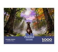 Puzzle Greyhound 1000 Pezzi Per Adulti, Allena La Concentrazione E La Pazienza Puzzles Con Woods, Idea Regalo 52x38cm/1000pcs