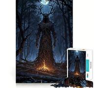 Puzzle "Guardiano della Foresta Mistica" per adulti, 1000 pezzi, gioco per allenare la mente, divertimento in casa, taglio di precisione, regalo per le vacanze (50x75cm)