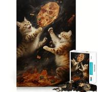 Puzzle "Guerra della Pizza" per ragazzi, 1000 pezzi, gioco di abilità mentale, svago rilassante, design da assemblare, regalo di alta qualità (50x75cm)